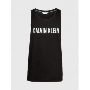 Pánské plážové tílko KM0KM00837 BEH černá - Calvin Klein