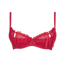 Dámská podprsenka Plus Size V-8741 Červená - Axami