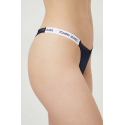 Dámská tanga HIGH LEG THONG UW0UW05160 C1G tm. modré - Tommy Hilfiger