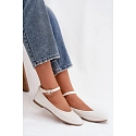 Dámské baleríny 21-42 Janelor bílé - Diamantique
