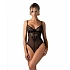 Dámské body Perisia Crotchless Teddy černé - Obsessive