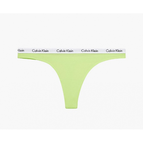 Dámská tanga D1617E LT3 žlutá - Calvin Klein