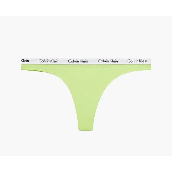 Dámská tanga D1617E LT3 žlutá - Calvin Klein