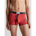 Pánské boxerky 000NB3403A GNP červené s potiskem - Calvin Klein