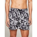 Pánské plavky UM0UM03271 0K8 černobílý vzor - Tommy Hilfiger