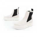 Dámské kotníkové boty Mayze Chelsea Suede W 382829 02 Ecru s černou - Puma