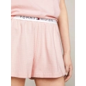 Dámské pyžamo SS JERSEY PJ SET UW0UW05425 0SK sv. růžové - Tommy Hilfiger