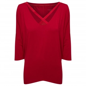 Dámské Tričko s 3/4 rukávem QS5780E - Calvin Klein Dámské Tričko s 3/4 rukávem QS5780E - Calvin Klein