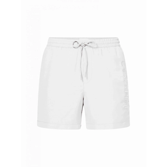 Pánské koupací kraťasy KM00718 YCD bílé - Calvin Klein