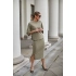 Sukně a halenka M329  model 159545 khaki - La Aurora