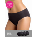 3PACK- Kalhotky klasické bezešvé Slip midi  - Intimidea
