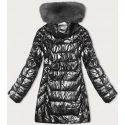 Zimní bunda s kapucí  (16M9122-105) grafitová - J Style