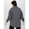 Dámská kabátová košile DN KS 4005.99P Tmavě šedá - FPrice