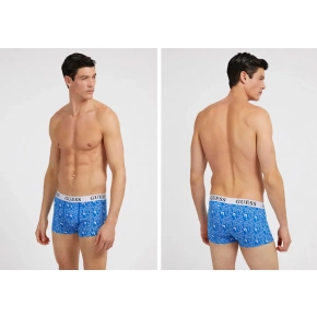 Pánské boxerky U3GG25K6YW0 P7FK bílá-oranžová-modrá - Guess