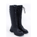 Dámské kozačky v jezdeckém 7752A Černá - Ideal Shoes