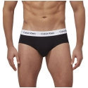 Pánské slipy 3 Pack  0000U2661G 998 černá/bílá/šedá - Calvin Klein