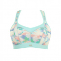 Sportovní podprsenka print 5021R tyrkys - Panache