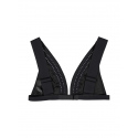 Vrchní díl plavek KW0KW00809-BEH černá - Calvin Klein