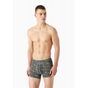 Pánské boxerky 112074 3F508 03348 šedé se vzorem - Emporio Armani