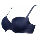 Podprsenka balkonová QF1833E-0PP modrá - Calvin Klein