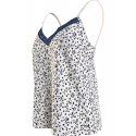 Dámský pyžamový top WOVEN CAMI PRINT UW0UW05006 02X  bílý s potiskem - Tommy Hilfiger
