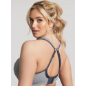 Podprsenka balkonetka Sports Balconnet charcoal marl 9441 melanž - Sculptresse
