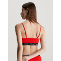 Dámská plavková podprsenka KW0KW02425 XNE červená - Calvin Klein