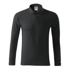 Pánské polo triko Pique Polo LS M MLI-22194 Tmavě šedá - Malfini