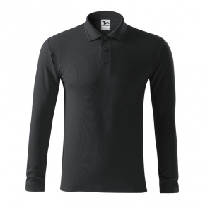 Pánské polo triko Pique Polo LS M MLI-22194 Tmavě šedá - Malfini