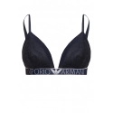 Krajková vyztužená podprsenka 164298 1P216 00135 námořnická modrá - Emporio Armani