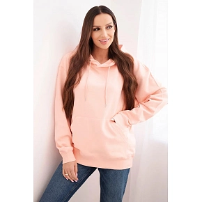Dámská mikina s kapucí 35864 lososová - Kesi