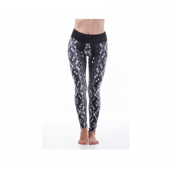 Dámské fitness legíny Six Deuce Digital Snakeskin - šedé - Litex