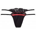 Dámská tanga V-8298 černá/červená - Axami