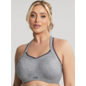 Podprsenka balkonetka Sports Balconnet charcoal marl 9441 melanž - Sculptresse