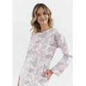 Dámská noční košile 429 Bílá vzor - Cana