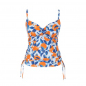 Tankini vrchní díl SW1841 modro-oranžové - Panache