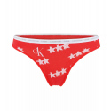 Dámské tanga 2pack QD3788E - W5H - Červená, bílá - Calvin Klein