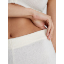 Dámské kalhoty 000QS7058E 101 ecru - Calvin Klein