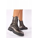 Dámské kotníkové boty M-806 grafitové - Solea