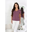 Dámské tričko Serek s krátkým rukávem hnědé - Off Pink
