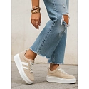 Dámské kožené tenisky LA319 ZY1378 béžové - FashionStreet 