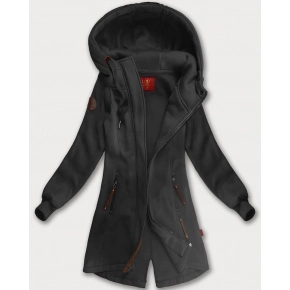 Dlouhá dámská mikina s kapucí (AMG-675/2) grafit - Goodlooking Dlouhá dámská mikina s kapucí (AMG-675/2) grafit - Goodlooking