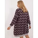 Dámský kardigan AT SW 2340 A.00 tmavě fialový - WoolFashion