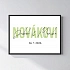 Personalizovaný magický fotoobraz v rámu - čtverec 30x40 - jména novomanželů 