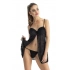 Babydoll & tanga SL020 černé - Roxie Luve