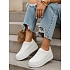 Dámské kožené tenisky ZY1376 bílé - Fashionstreet