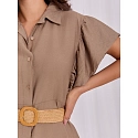 Dámské šaty MI SK 82970.86 khaki - Milady