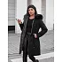 Dámská zimní bunda oboustranná TY4587 černo-šedá - FashionStreet 