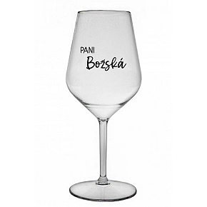 PANI BOŽSKÁ - priehľadný nerozbitný pohár na víno 470 ml
