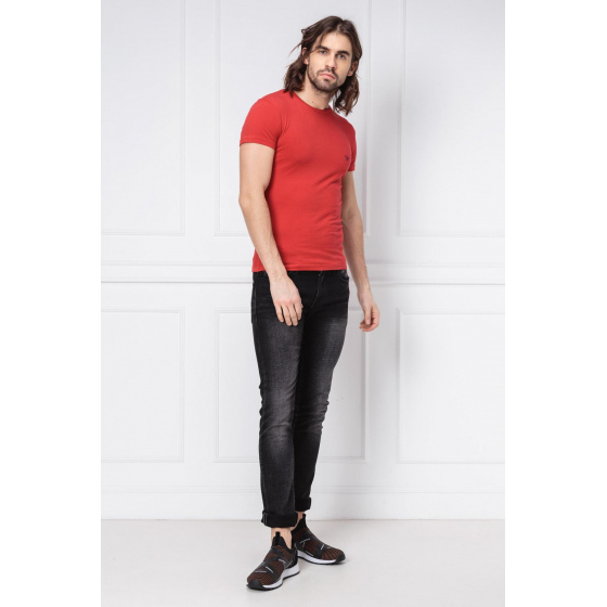 Pánské tričko 111035 9P725 červená - Emporio Armani